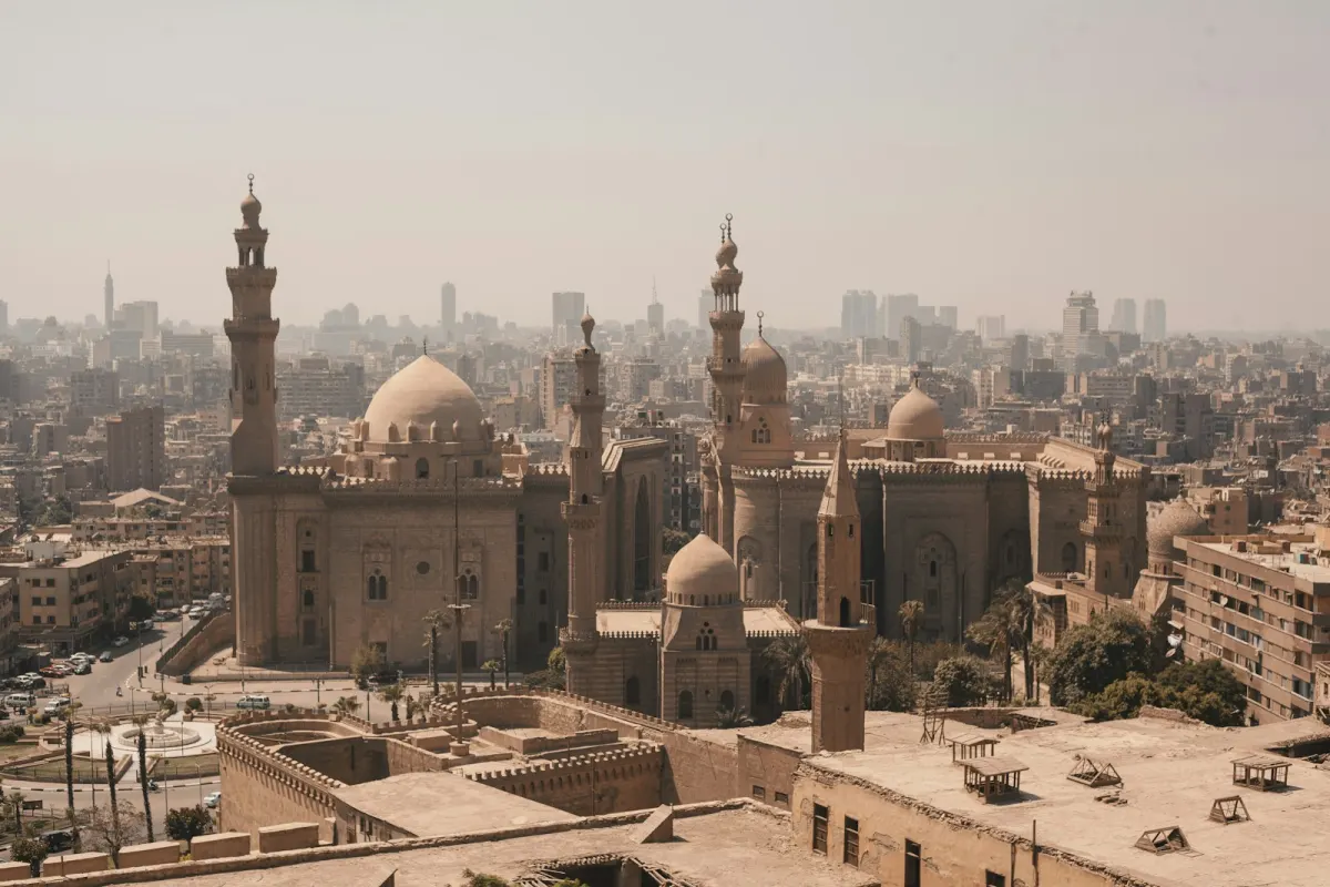 Die Moschee von Sultan Hassan und Al-Rifa'i im historischen islamischen Kairo