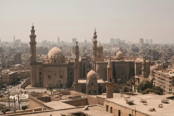 Die Moschee von Sultan Hassan und Al-Rifa'i im historischen islamischen Kairo